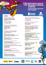 Portada del programa de mano del Festival de Teatro, Música y Danza de 2011